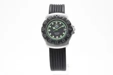 [ Exc+5 ] TAG Heuer 375.513 Formula 1 Professional 200m Black Green Quartz 4