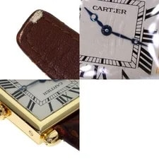 Cartier Tank Obus W1512256 K18 Yellow Gold 24.7mm X 31mm Silver Dial #KYW1759 4