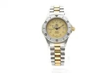 [EXC+5] TAG Heuer 2000 974.008 27mm Gold Dial Date Quartz From Japan 4