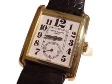 Patek Philippe — Patek Philippe 18K Gold Gondolo 5014J Serviced By Patek in 2017 W/ Sticker — Watch — resale