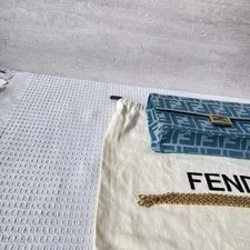 Fendi Baguette Dual Strap Crossbody Auth 4