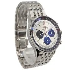 Breitling Navitimer B01 AB0138241G1A1 43mm Stainless Steel Silver Dial #KN219 3