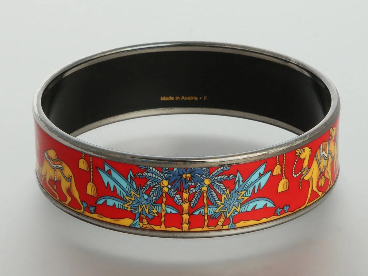 Hermès Wide Enamel Bangle 4