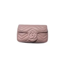 Gucci — Gucci Matelasse Monochrome GG Marmont Chain Belt Perfect — Handbag — resale