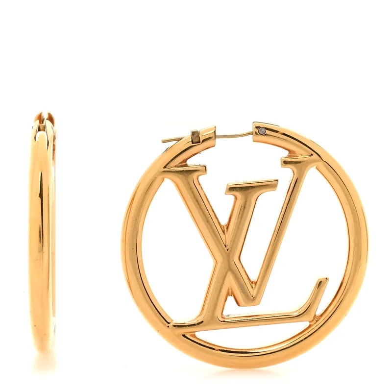 Louis Vuitton — Metal Louise Hoop Earrings — Jewelry — resale
