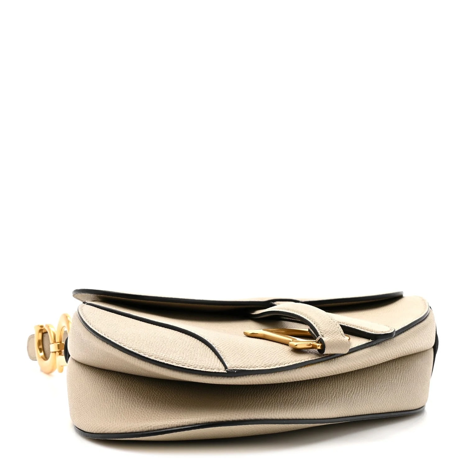 Grained Saddle With Strap Sable 4