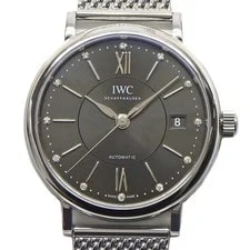 IWC — IWC Portofino IW458110 12 Point Diamond Indexes Gray Dial SS Automatic — Watch — resale