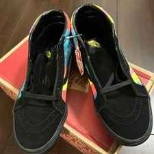 Vans Sk8-Mid Reissue Neon Camo Bl VN0A3MV8ULX Us10 3