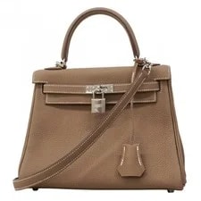 Hermès — Auth [6de6052-g] Hermes Kelly 25 Etope Metal Fitting U 2... — Handbag — resale