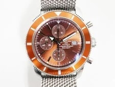 Breitling — Breitling Superocean Heritage Chrono A13320 Brown Stainless Automatic S — Watch — resale