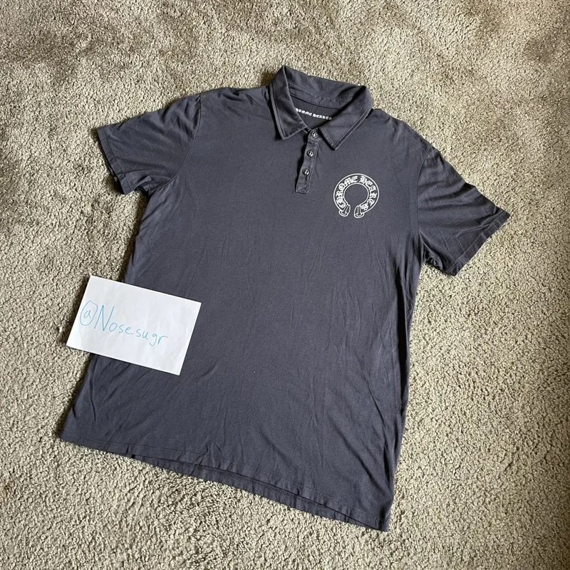 Chrome Hearts — Authentic Hearts T-Bar Polo Shirt — streetwear — resale