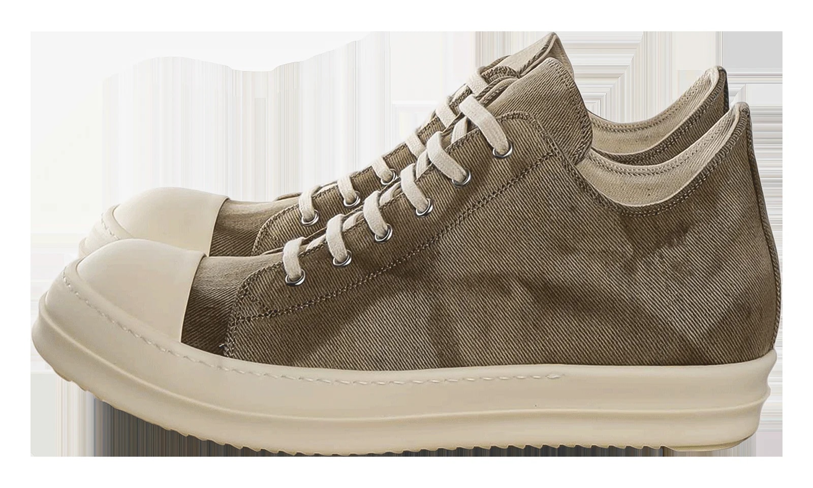 Rick Owens DRKSHDW — Scarpe Low "Dust / Milk / Milk" DU01F4802 DST 3411 — Sneaker — resale