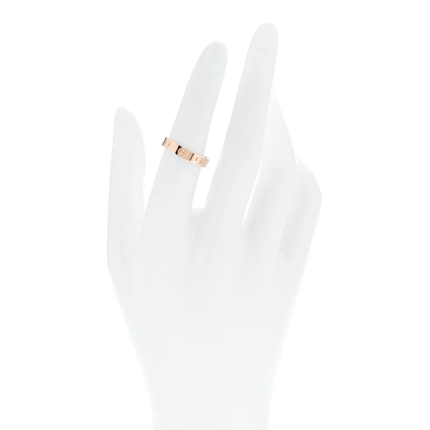 18K 3.5mm Love Wedding Band 52 6 2