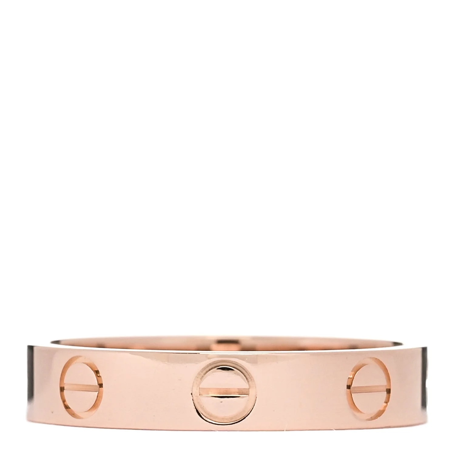 18K 3.5mm Love Wedding Band 52 6 3