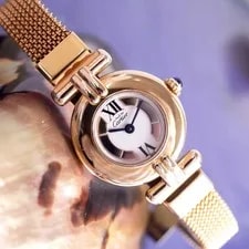 Cartier 590002 Vermeil Must Colisee Ivory SV925/Gold Plated QZ 2