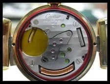 Cartier 590002 Vermeil Must Colisee Ivory SV925/Gold Plated QZ 4