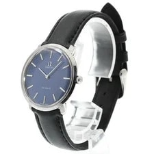 Omega de Ville Manual Wind Black Dial From Japan 2