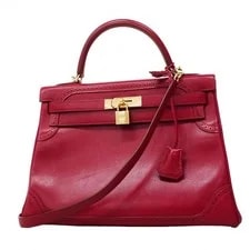 Hermès — Auth [6ec2641] Hermes Kelly 32 Gillies Taderakto Metal Fit... — Handbag — resale