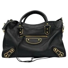 Balenciaga Studded Medium Classic Metallic Edge City (lb062526a1) 2