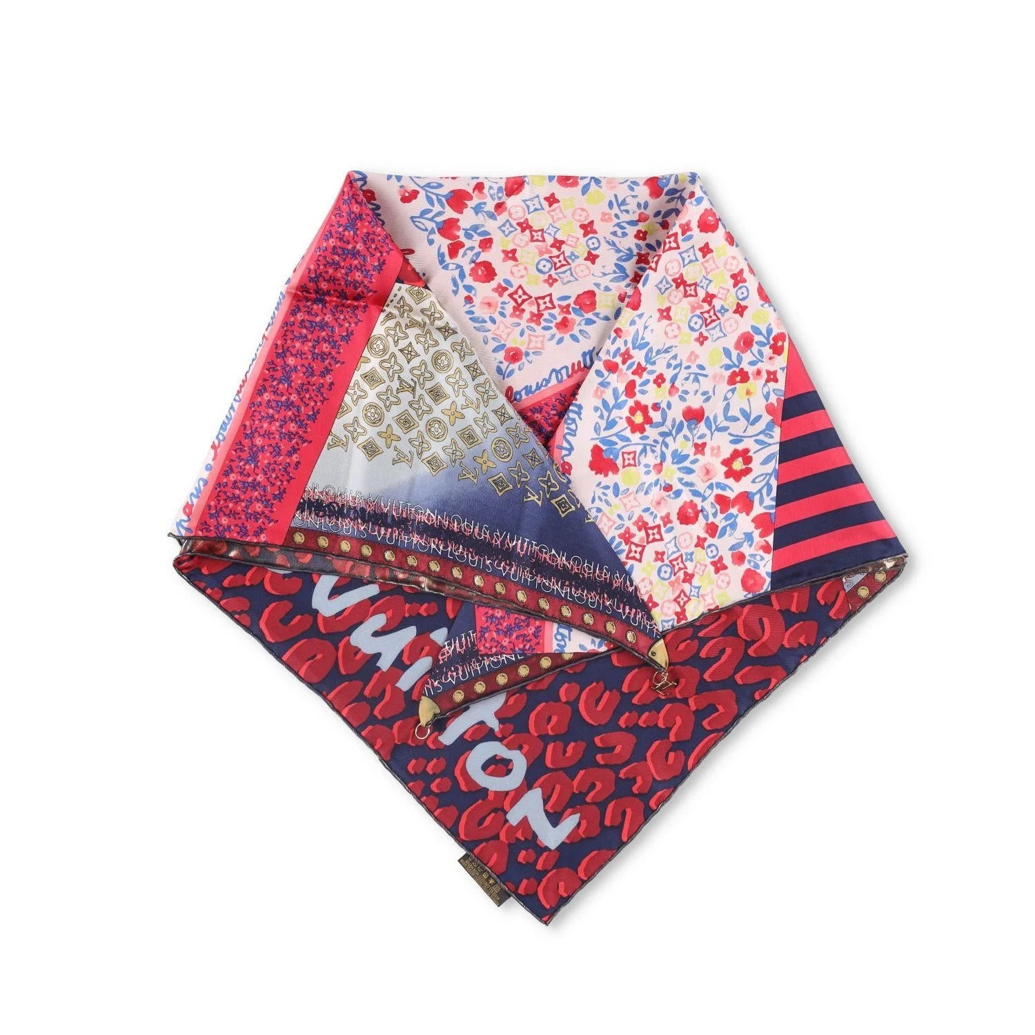Louis Vuitton Printed Tresor Square Scarf 2