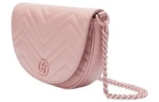 Gucci Marmont Double G Logo Chevron Quilted Mini 2