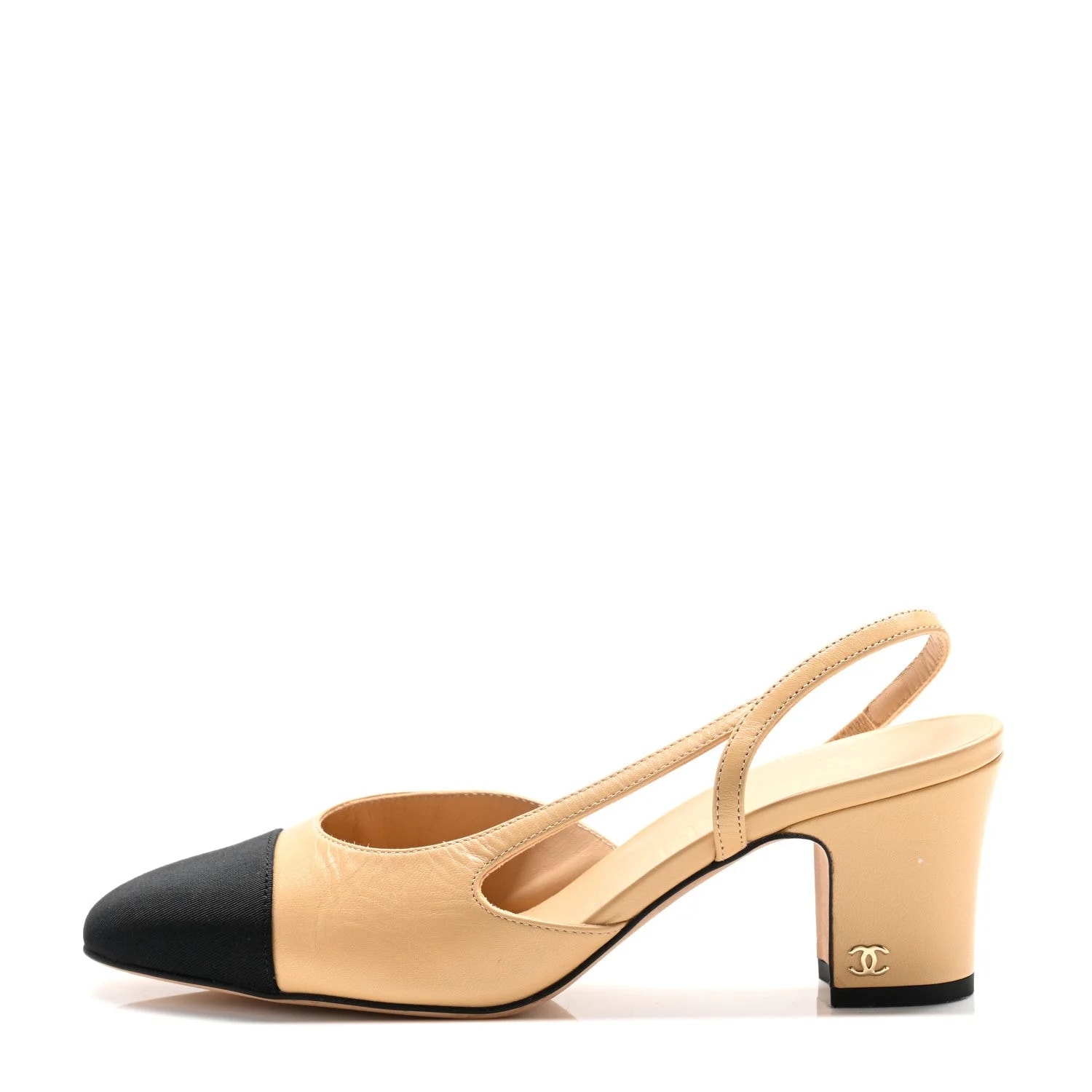 Chanel — Grosgrain Cap Toe CC Slingback 37 — Accessory — resale