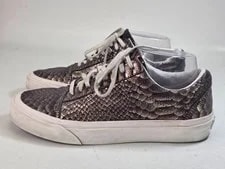 Vans Old Skool Size 6.5 Metallic Print Skate Shoes 3