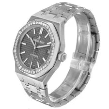 Audemars Piguet Royal Oak Steel Diamond Bezel 15451ST Box Card 4