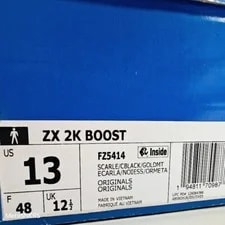 Adidas US 13 Animal Streetwear Retro ZX 2K Boost New 2