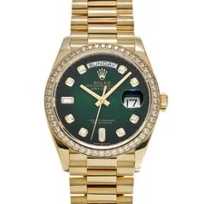 Rolex — Rolex Day-Date 36 128348RBR Green Ombre/diamond 730239 — Watch — resale