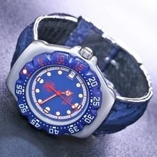TAG Heuer Formula 1 Professional 200m Navy Silver SS From Japan 2