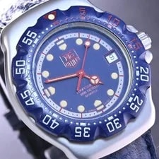 TAG Heuer Formula 1 Professional 200m Navy Silver SS From Japan 3