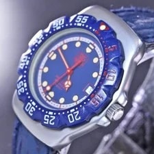 TAG Heuer Formula 1 Professional 200m Navy Silver SS From Japan 4