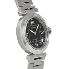 Cartier Pasha C W31043M7 ( 2324) 35mm Stainless Steel Black #WW2889 3