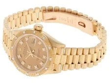 Rolex Datejust 69288G K18Yellow Gold 26mm 10P Diamond Index Dial Quartz #DW072 3