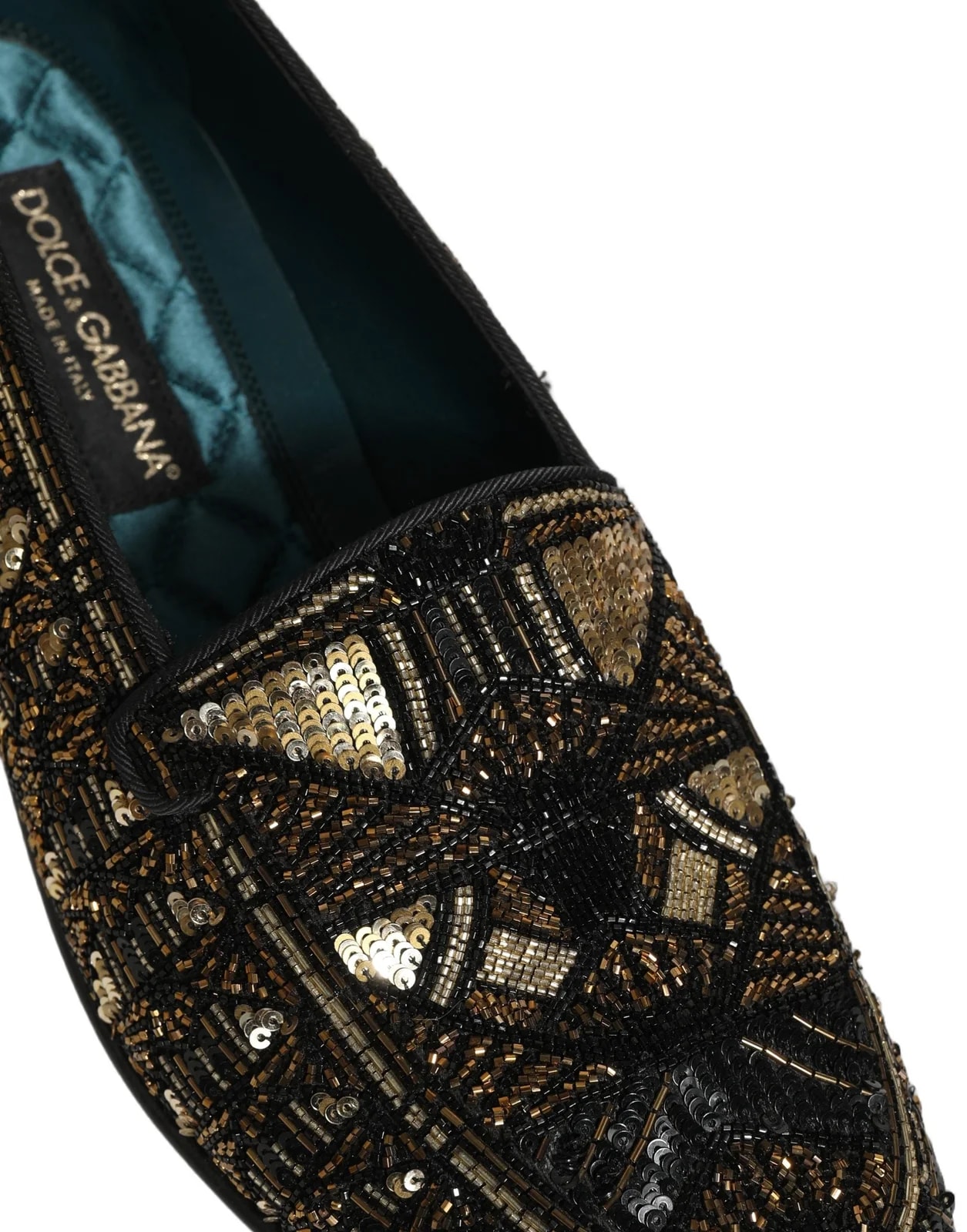 Dolce & Gabbana — Dolce & Gabbana Embellished Slip on — Designer Shoe — resale