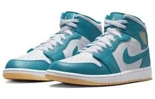 Jordan 1 Mid Aquatone -400 New 3