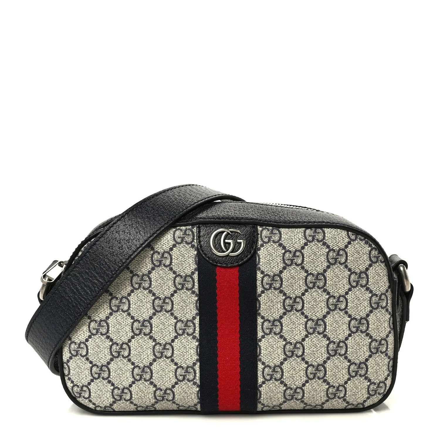 Gucci — Textured Dollar Web Small Ophidia Camera — Handbag — resale