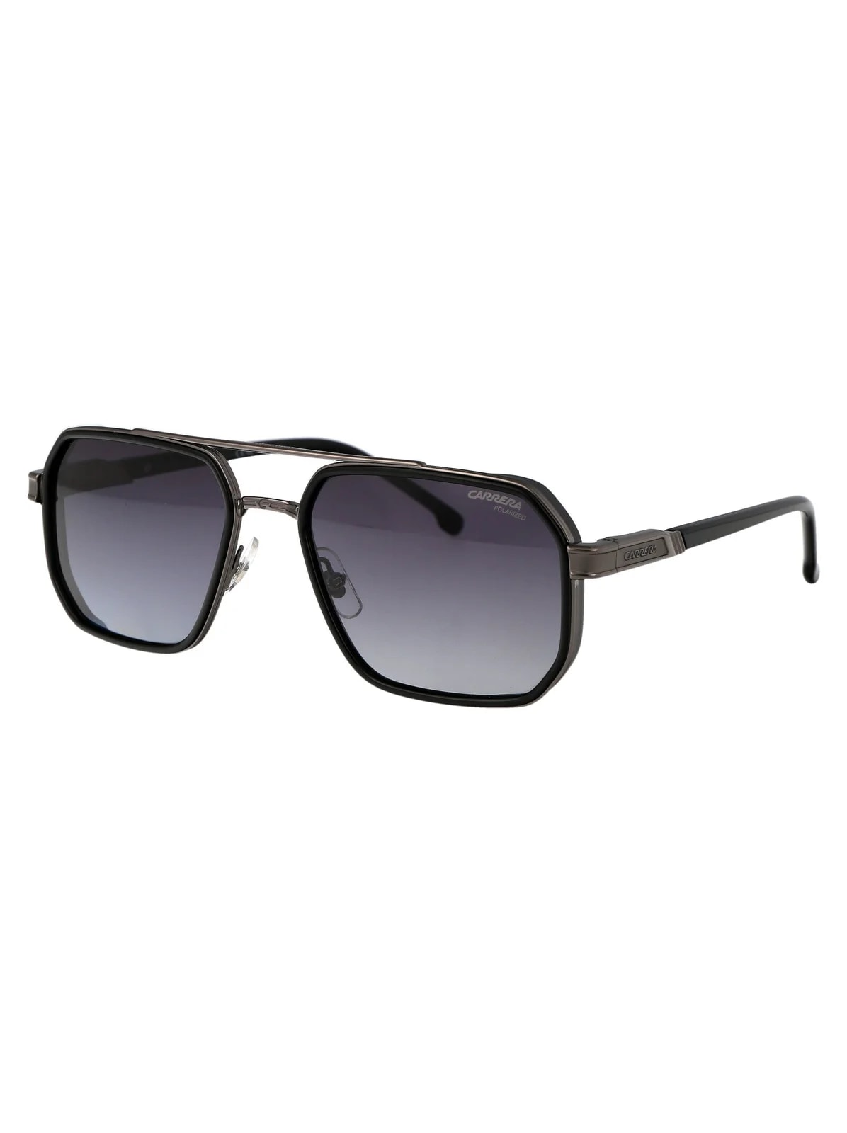 Carrera Stainless Steel Aviator Sunglasses — Black 2