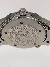 Omega Seamaster Professional Quartz Analog Stainless BLK SLV SS 3
