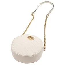 Gucci GG Marmont Series Logo Quilted Chain Mini Round 4