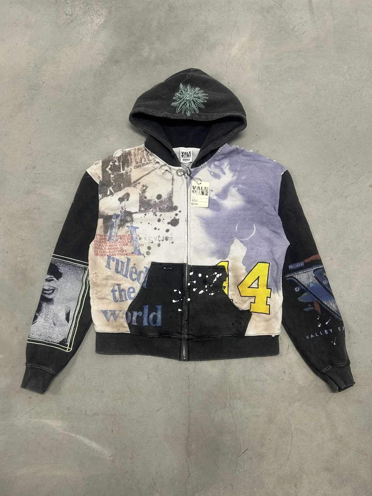 Vale Forever Valley Dreams Multicolor Noise Zip Up Hoodie — streetwear — resale