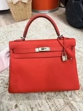 Hermès — Hermes Kelly 32 With Palladium Hardware — Handbag — resale
