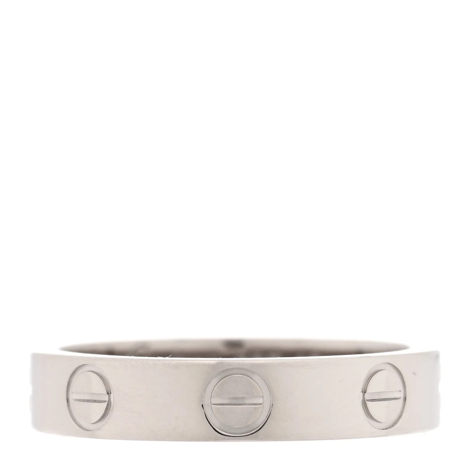 Cartier — 18K White Gold 3.5mm Love Wedding Band 49 4.75 — Jewelry — resale
