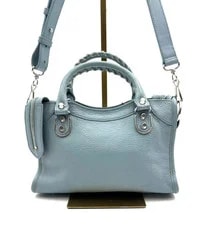 Balenciaga City Mini LagoonBlue , Top Handle Crossbody 2