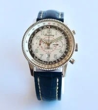 Breitling A35330 Montbrillant 1903 Flyback Chronograph, Blue Croc Strap 3