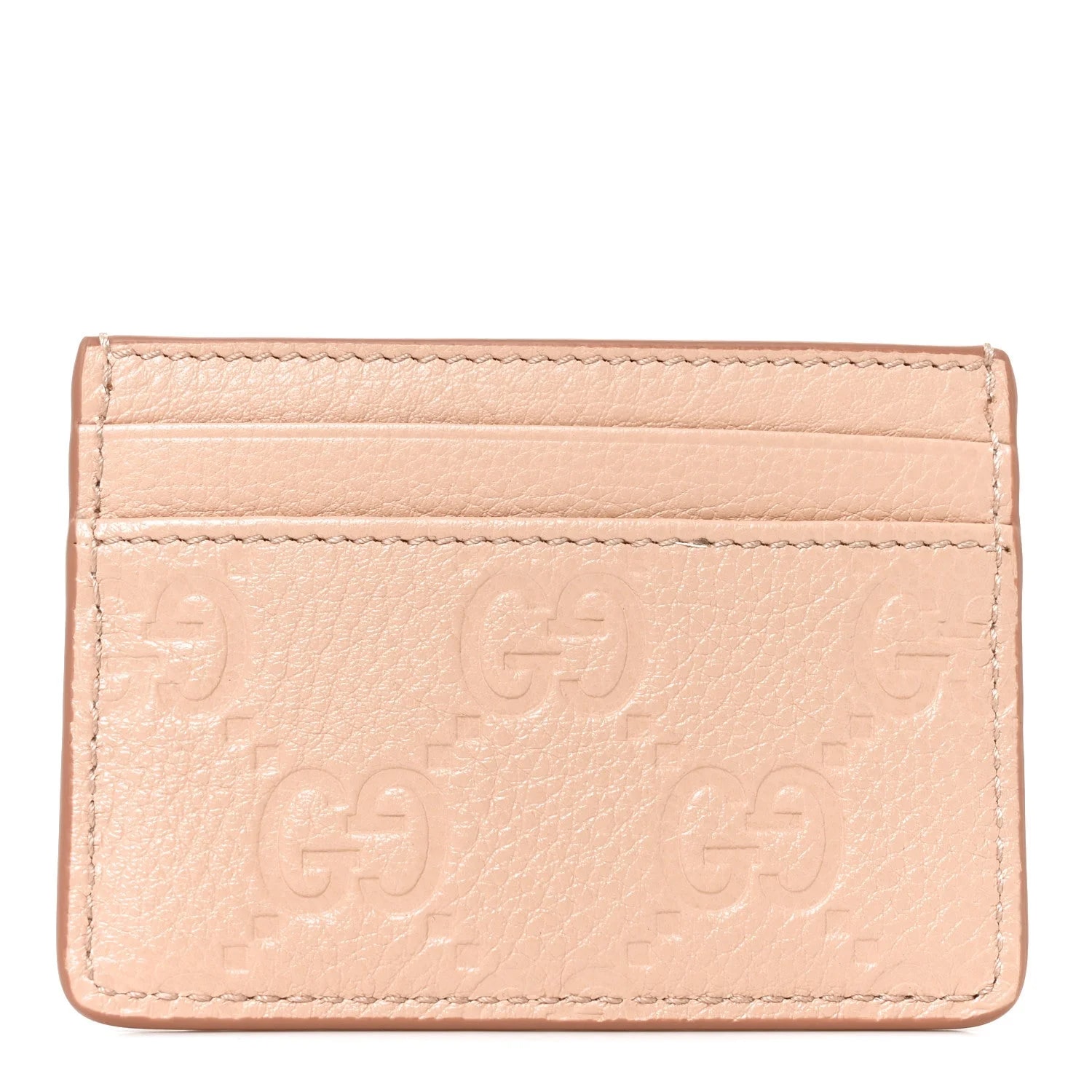 Gucci — GG Grainy Emblem Card Case Dust — Accessory — resale