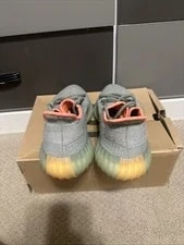 ’s Yeezy Boost 350 Size 8 1/2 Desert Excellent Condition With Box 4