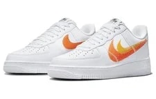[FJ4228-100] -- Nike Air Force 1 Low '07 Spray Paint Swoosh Safety Oran 3