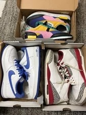 Lot of 3 Size 13 Jordan 3 Cardinal Nike Daybreak Nike Air Force 1 2